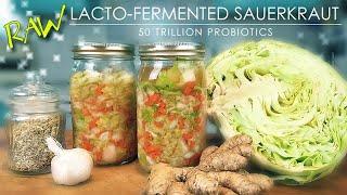 LACTO FERMENTED CABBAGE (Raw Sauerkraut)  Beginner Friendly!