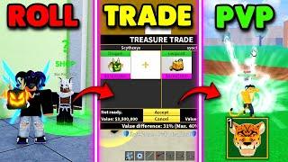 I Traded a RANDOM Fruit For ANOTHER Fruit To PvP In Blox Fruits!