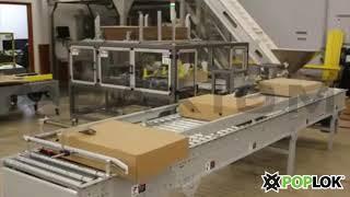 PopLok Tuck and Roll Tray Forming with Flip Conveyor