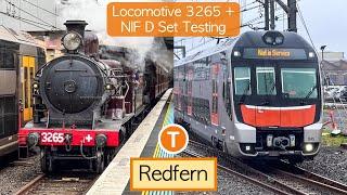 Transport for Sydney Vlog 825: Redfern Part 7 - Featuring Locomotive 3265 + NIF D Set Testing