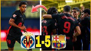 BARÇA 5-1 VILLAREAL ! UN RÉGAL ! LEWANDOWSKI ET RAPHINA AU TOP ! LAMINE YAMAL GÉNÉREUX !