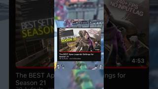 Best Apex legends settings in Season 21 #goviral #gaming #apexlegends