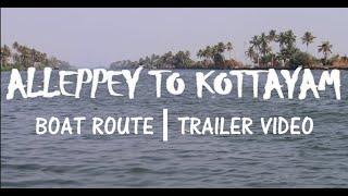 Alaphuzha to kottayam boat service | trailer travel video | Kerala | Alaphuzha house boat