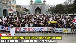 RIBUAN WARGA KOREA BERDEMO DI DEPAN MASJID, TAPI BERAKHIR MASUK ISLAM! KISAH NYATA YANG MENGEJUTKAN