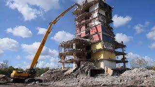 15 MOST Dangerous Excavator Destroy Epic Building Operator Skills - Heavy equipment, Demolition