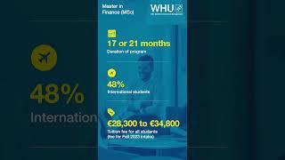 MSc in Finance I WHU - Otto Beisheim School of Management