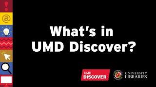 What's in UMD Discover?