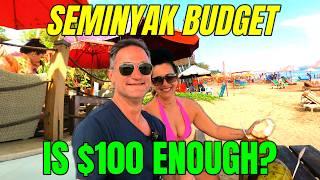 BALI BUDGET - IS $100 ENOUGH For a Couple? SEMINYAK HOLIDAY SPENDING.