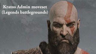 Kratos Admin Moveset in Legends Battlegrounds comparison