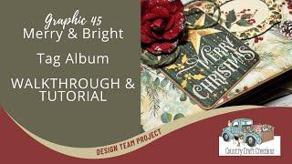 Country Craft Creations Graphic 45 Tag Album Merry and Bright Tag Album Tutorial