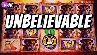 Unbelievable MAX BET JACKPOT on Buffalo Gold Slot Machine