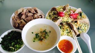 Gỏi cháo vịt | Vietnamese duck rice porridge and cabbage salad