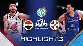 Dominican Republic  too strong for Egypt  in Athens | Highlights | FIBA OQT 2024 Greece