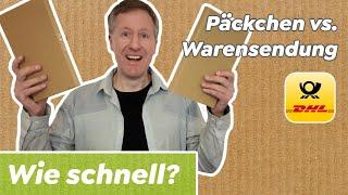 Lieferzeiten im Test: Päckchen vs. Warensendung 2025