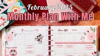 February 2025 Monthly Plan With Me - Big Happy Planner - Valentine Mickey & Minnie Theme