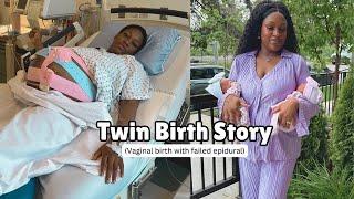 Twin birth | My Labour & Delivery Story With a Failed Epidural