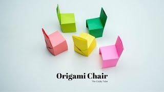 Origami Chair - Origami Chair Making - How To Make Origami Chair - Easy origami Chair - DIY