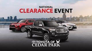 Toyota of Cedar Park - National Clearance Event - SUV