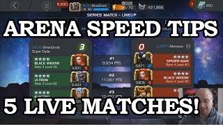Arena Speed Tips with Live Examples | Marvel Contest of Champions