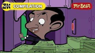 Mr. Bean ROBS A BANK?!  - Mr Bean Animated Season 2 - Funny Clips - Cartoons for Kids