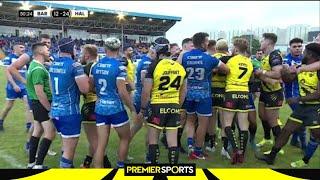 It all KICKED OFF! 2 red cards and a yellow card from Barrow and Halifax fight! | Rugby League