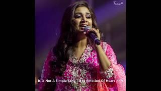 Shreya Ghoshal | Emotion Of Heart |#shortsfeed #ytshorts#new#shreyaghoshal #love @tanu.creation07️