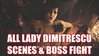 Resident Evil Village - All Lady Dimitrescu Scenes & Boss Fight