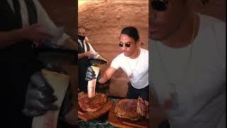 #Shorts Nusr-et Saltbae Steak gold #saltbae #steakhouse #nusr-et #saltlife