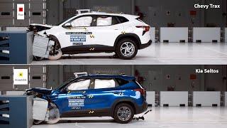 2024 Chevy Trax vs. 2024 Kia Seltos: CRASH TEST COMPARISON!