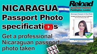 Nicaraguan Passport Photo and Visa Photo snapped in Paddington, London