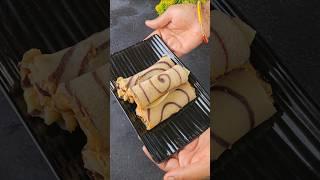 2 In 1 Flavour Crepe #viralvideo #crepe #shortvideo #shorts #food #foodies #cookingvlog #chocolate