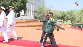 The President of South Africa visit to DHQ