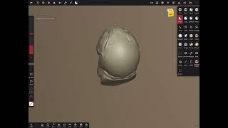 Nomad sculpt- head sculpting time lapse #shorts