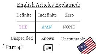 English - Articles Explained