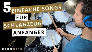 5 einfache Songs für Schlagzeug Anfänger