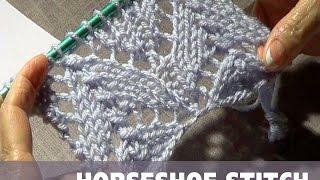 Knitting Horseshoe Lace Stitch (CC)