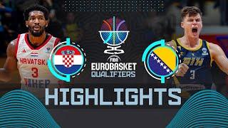 Croatia  vs Bosnia and Herzegovina  | Highlights | FIBA EuroBasket 2025 Qualifiers