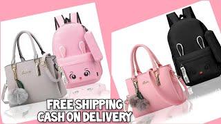 Elegant PU Handbags And Backpacks For Women And Girls | Anand Fashions