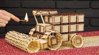 How to Build Combine Harvester from Matches Without Glue