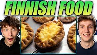 Americans React to Traditional Finnish Food! (Finland Reaction)