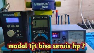 review alat-alat servis di ams, ternyata segini modal untuk servis hp !