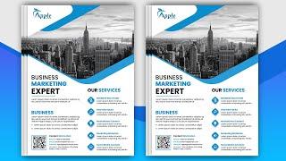 Professional Business Flyer Design Photoshop Tutorial for Beginners