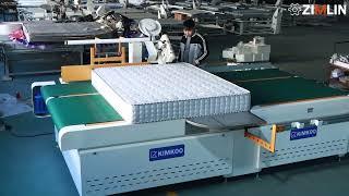 Automatic Mattress Tape Edge Sewing Machine #tapeedgemachine #sewingmachine #mattress