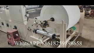 Maquinaria para fabricar papel tisú con cuatro pisos para servilletas en Uzbekistán #napkinmachine