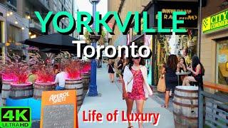 【4K】OPULENT YORKVILLE VILLAGE | THURSDAY TORONTO WALK