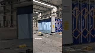 Retractable paint spray booth #spraybooth #paintbooth #paintingroom #spraypaint #painting