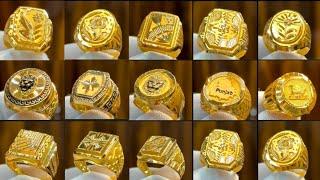 Light weight gold gent's ring designs 2025 with weight & price || New gold men's ring designs - AVJ