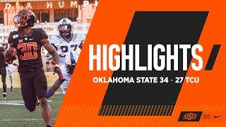 Hubbard Does It Again | Oklahoma State 34-27 TCU | Cowboy Football Highlights