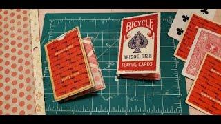 Playing Card Box Junk Journal, Turn a Playing Card Box Into a Journal Cover, Craft With Me