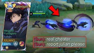 JULIAN CHEAT BUILD CAN ONESHOT ENEMIES (julian best build 2024) - Mobile Legends